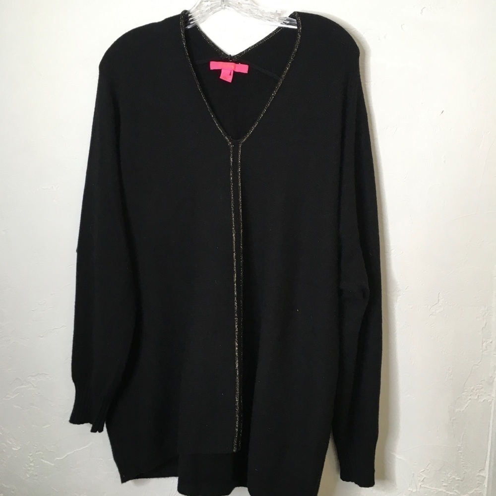 Lilly Pulitzer Black Stevie Sweater Large
